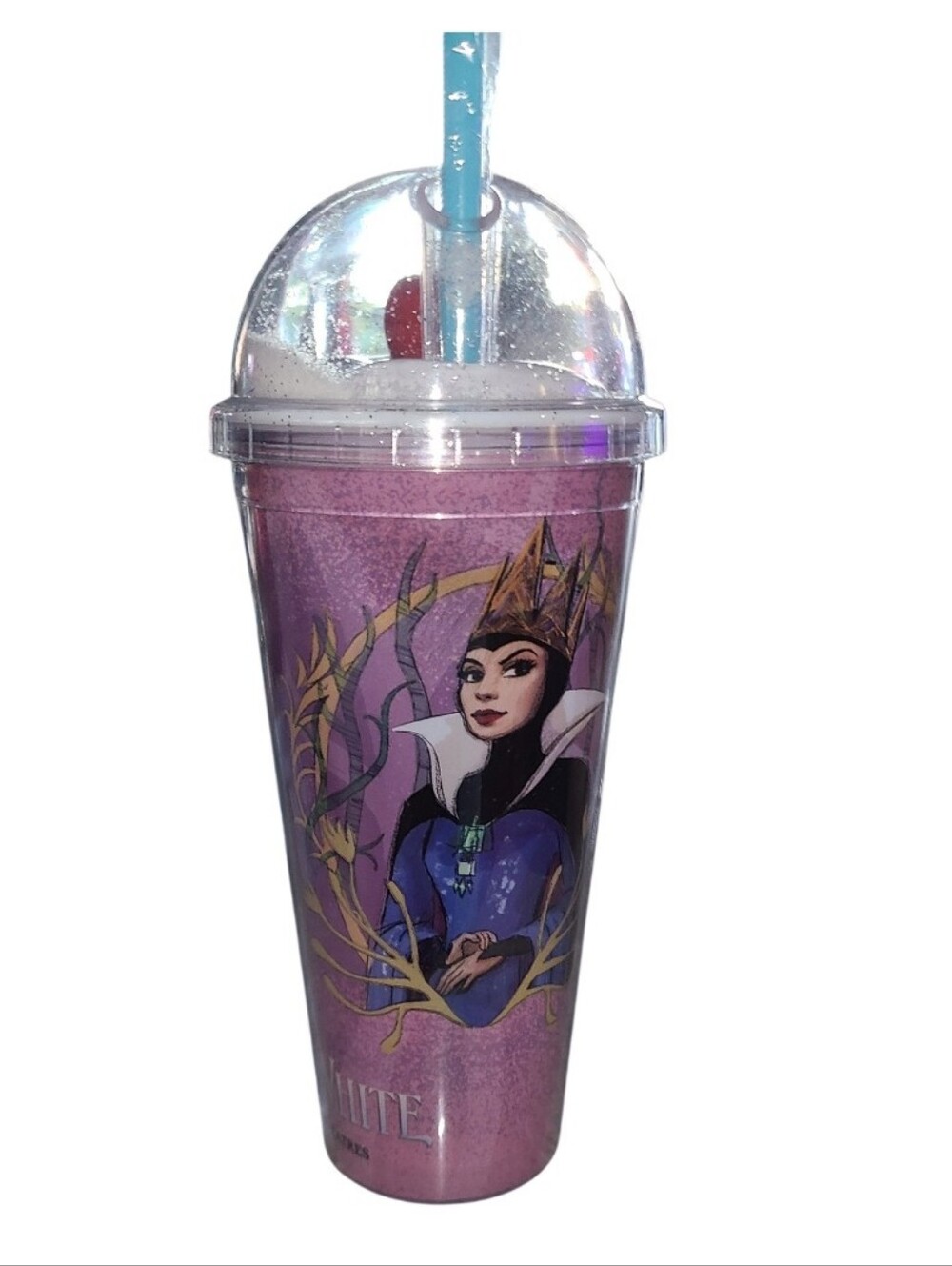 2025 Disney Snow White Snow Globe Cup Tumbler Regal Exclusive NWOT